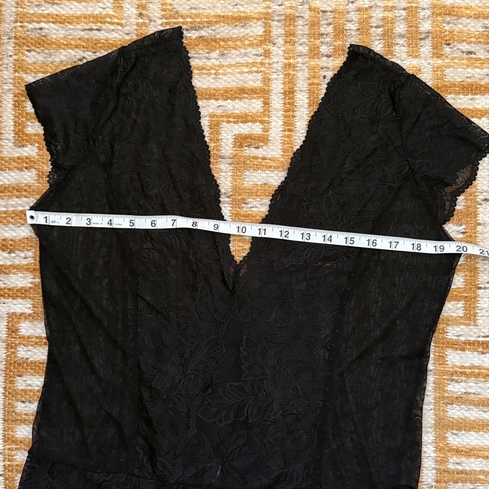 JETTE Black Lace Lingerie Romper - Picture 6 of 10